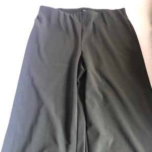 LOFT Work Pants- Olive Green, Wide-leg Style